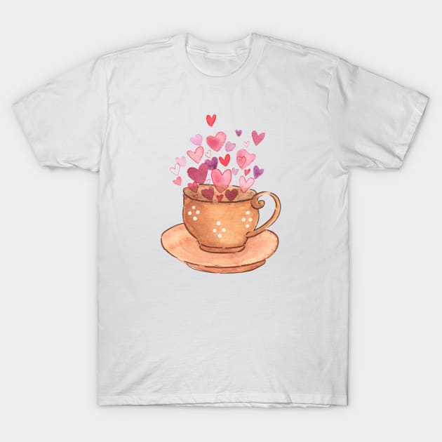 coffee love T-Shirt by shoko